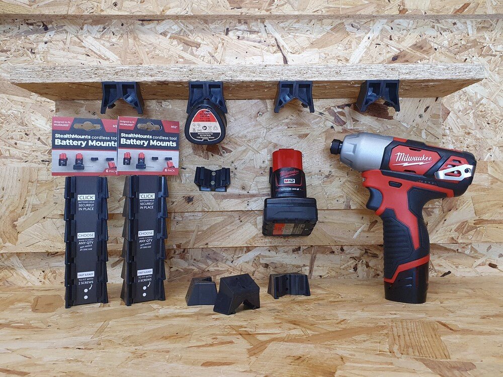 Milwaukee M12 Battery Mounts - BLOWERBAND